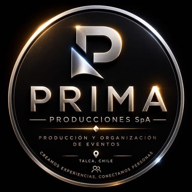 Sello de Prima Producciones SpA: producción y organización de eventos, Talca, Chile